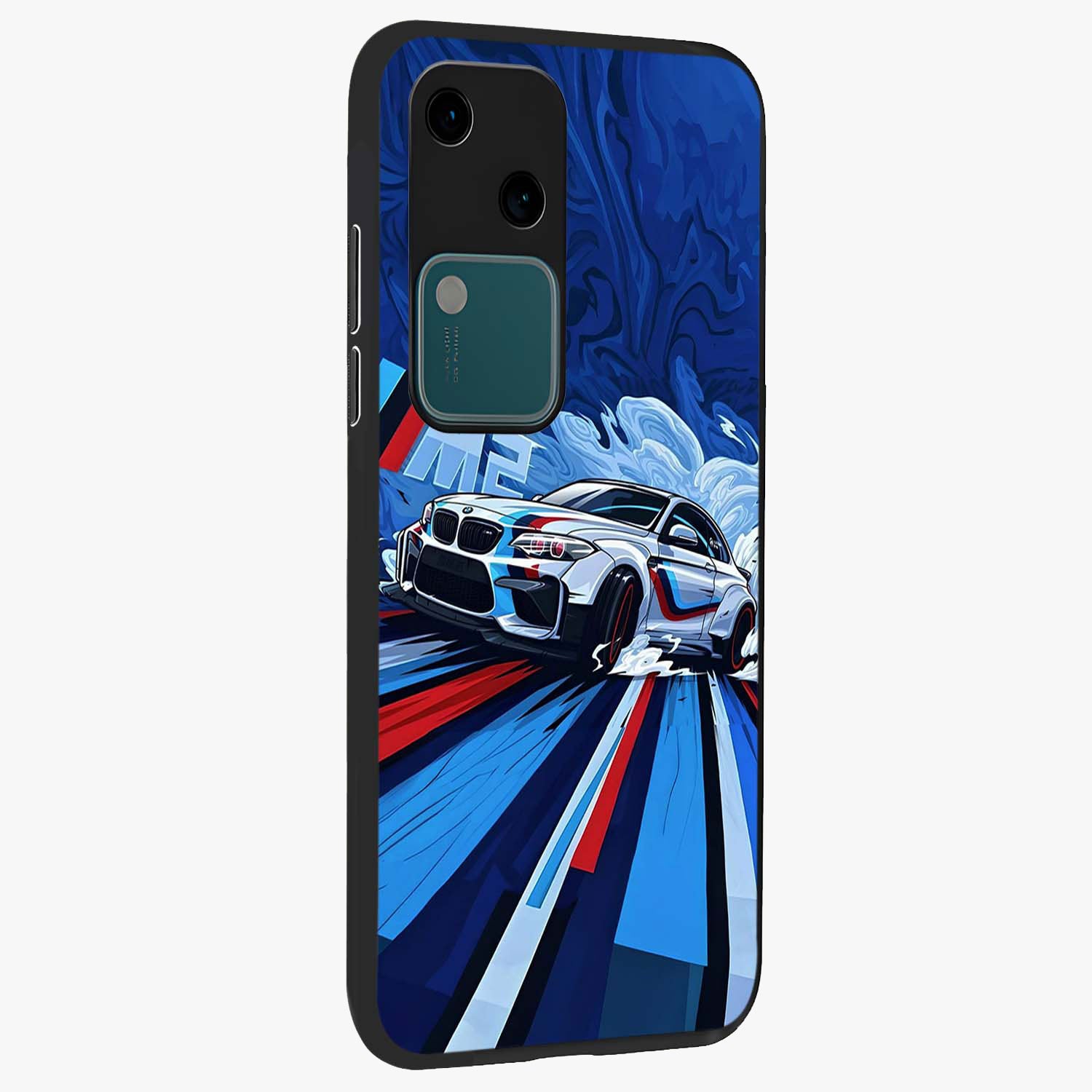 Drift Power Rush Glass Case upright view showcasing high speed racing artwork with bold automotive theme.
