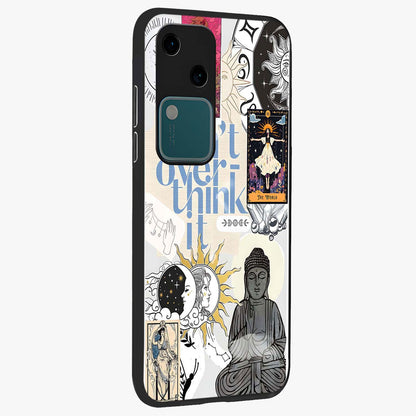 Ethereal Thoughts Glass Case upright view showcasing delicate artistic composition with peaceful dreamy theme.