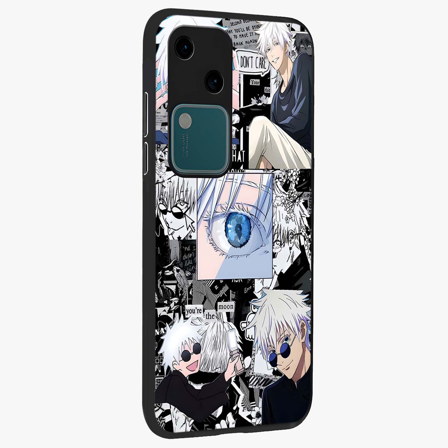 Infinity Sorcerer Chaos Glass Case upright view showcasing dramatic sorcerer artwork with chaotic mystical theme.
