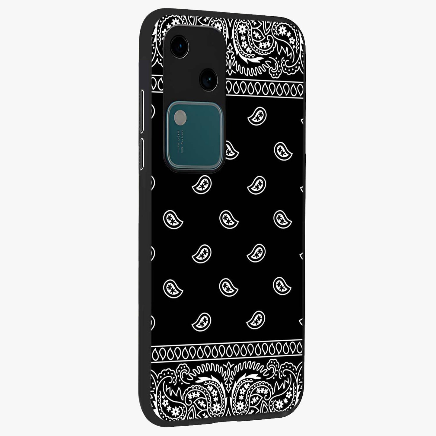 Retro Rebel Threads Glass Case upright view showcasing stylish vintage artwork with bold retro theme.