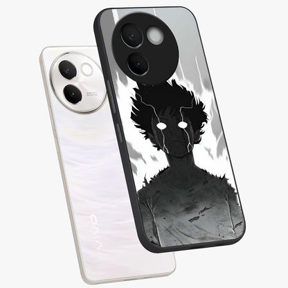 Awakened Inner Rage Glass Case displayed in angled mockup highlighting powerful graphic design and bold artistic theme.