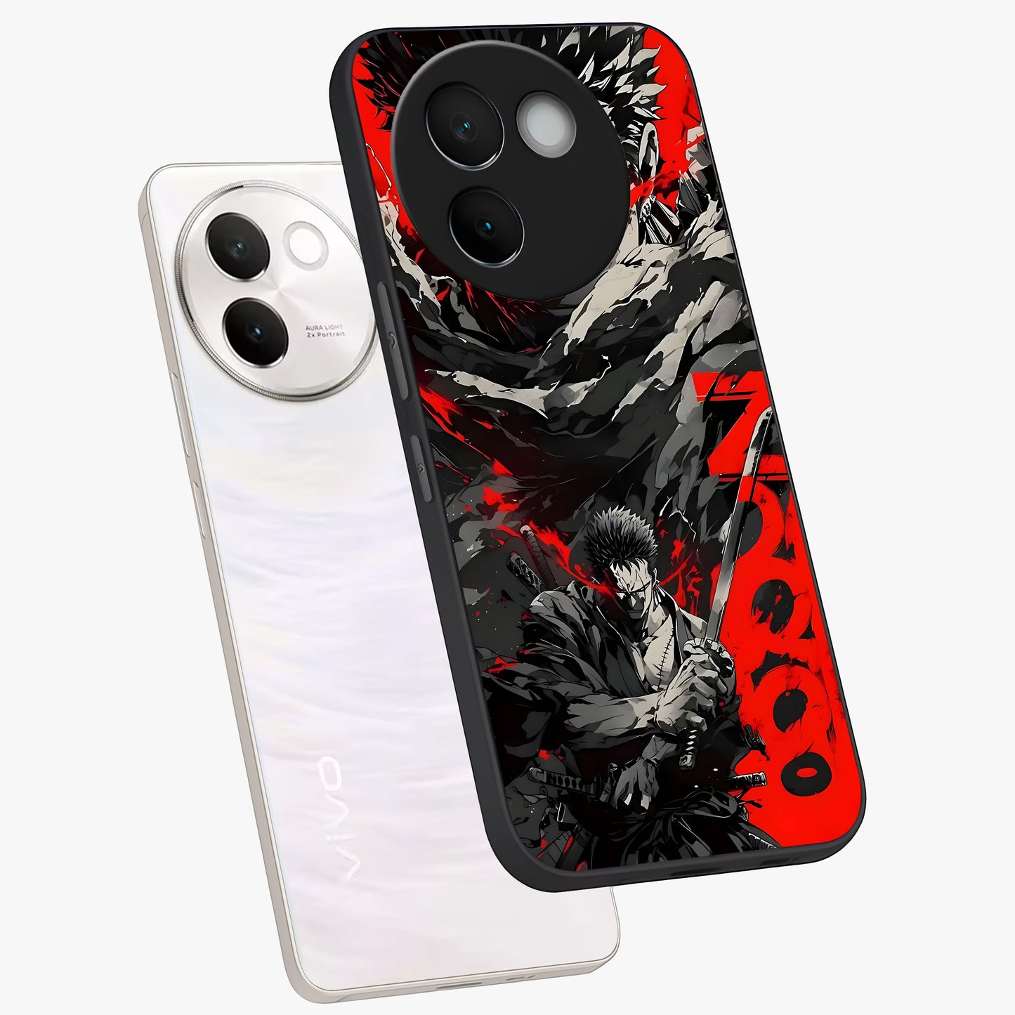 Demon Sword Resolve Glass Case displayed in angled mockup highlighting powerful demon sword illustration with dark fantasy aesthetic.