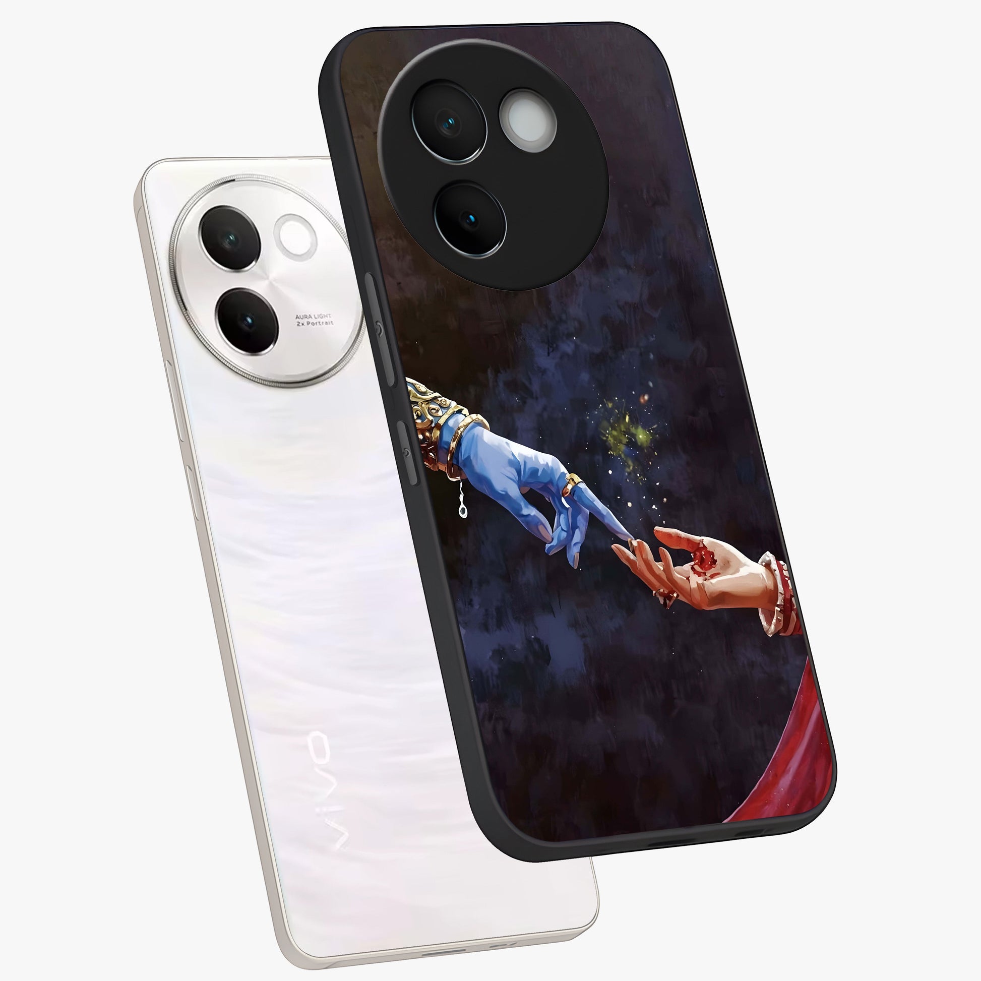 Divine Touch Eternal Glass Case displayed in angled mockup highlighting elegant divine inspired design with calm aesthetic style.