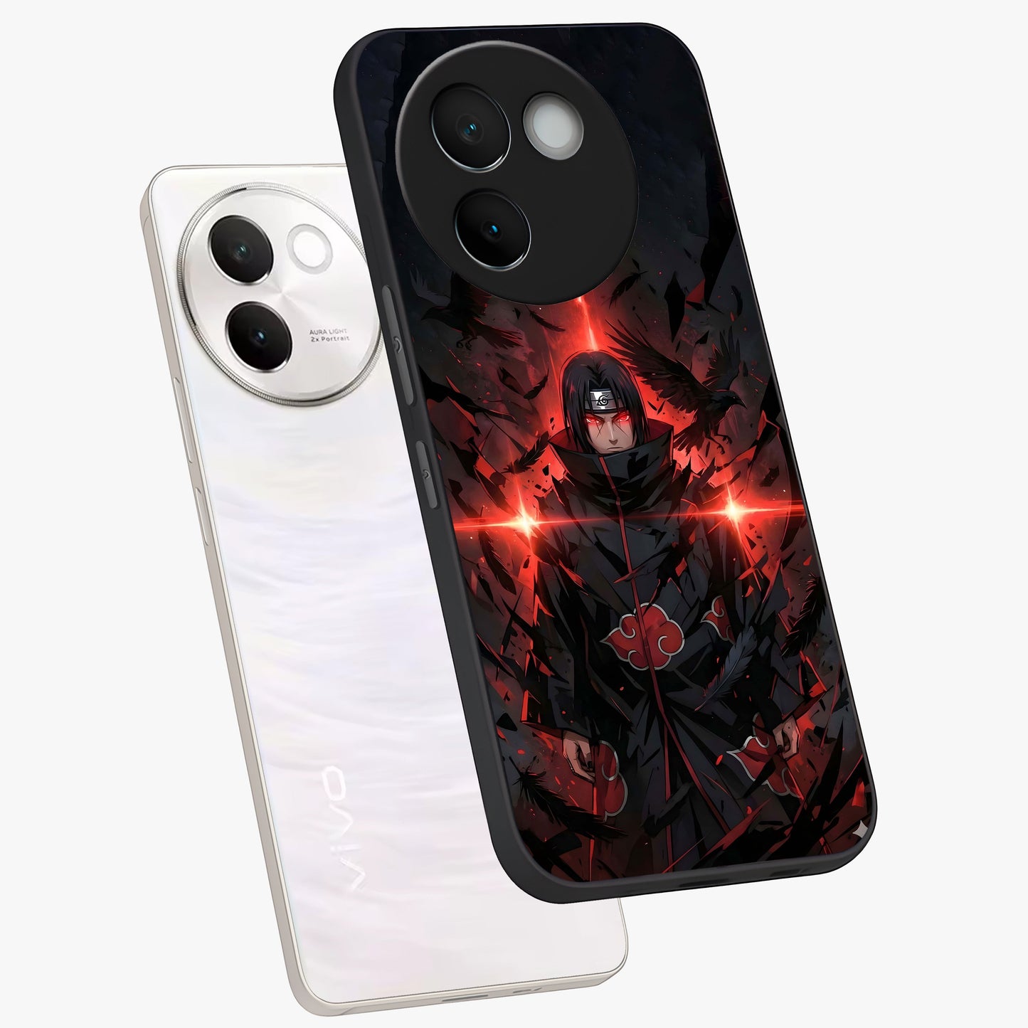 Focused Blade Discipline Glass Case displayed in angled mockup highlighting clean minimal text artwork with modern aesthetic style.