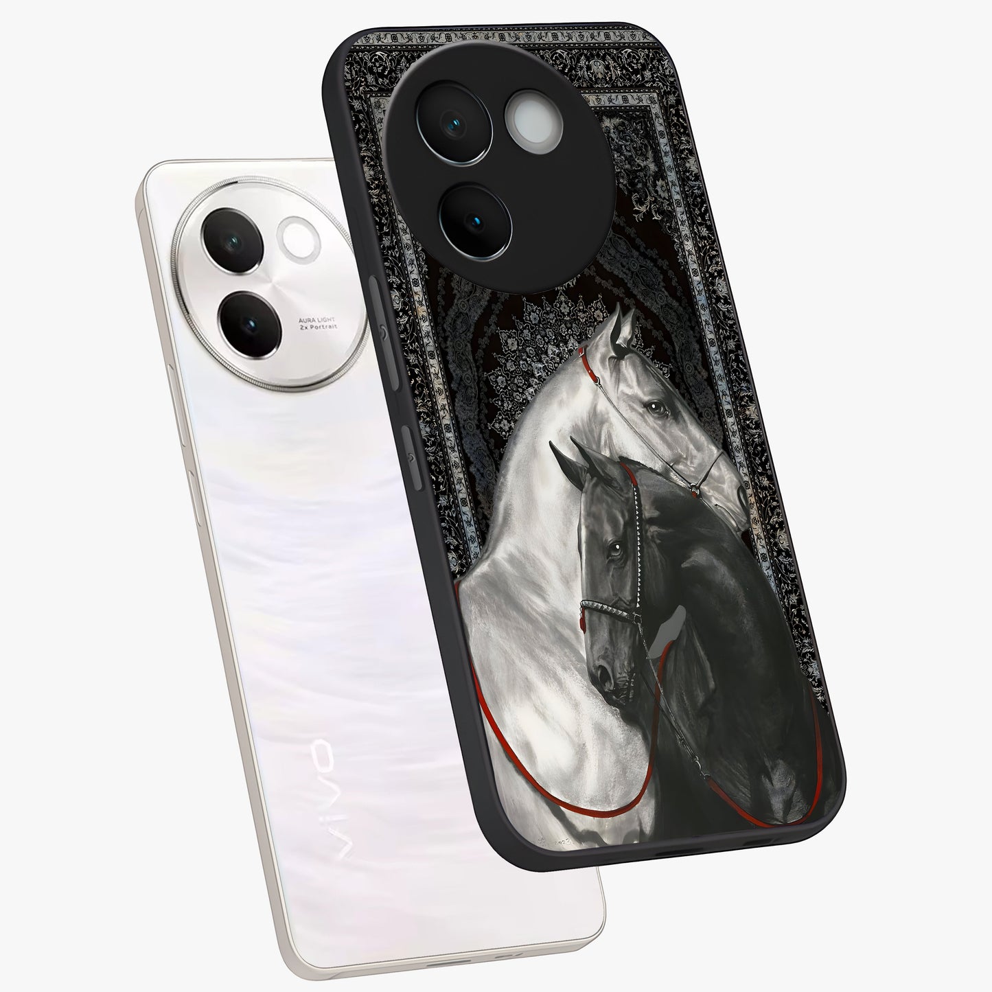 Majestic Ride Legacy Glass Case displayed in angled mockup highlighting sleek vehicle design with bold racing aesthetic.