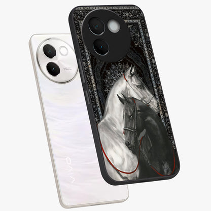 Majestic Ride Legacy Glass Case displayed in angled mockup highlighting sleek vehicle design with bold racing aesthetic.