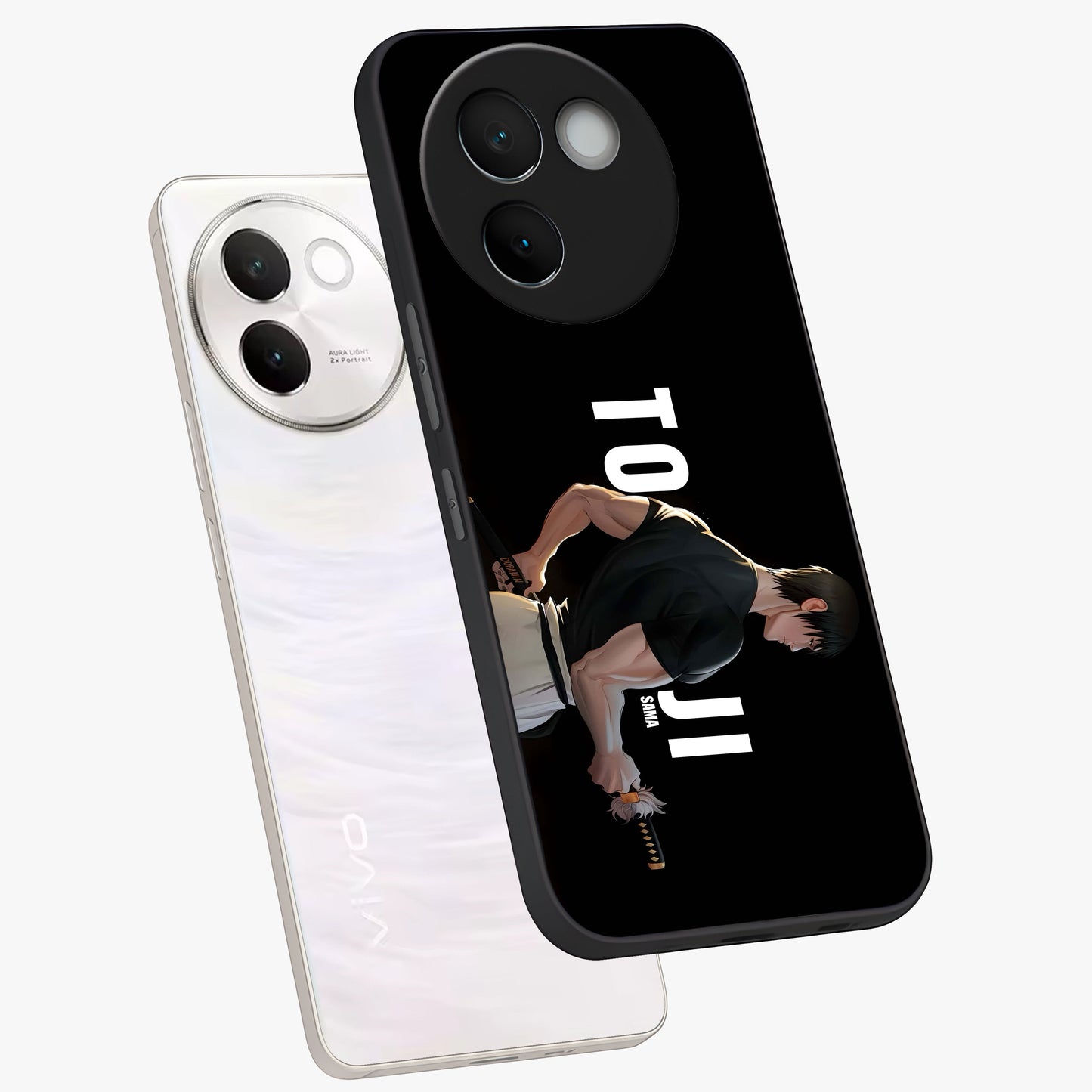 Midnight Blade Resolve Glass Case displayed in angled mockup highlighting powerful blade illustration with dramatic dark aesthetic.