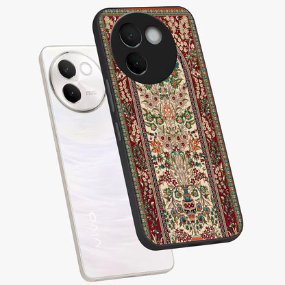 Persian Inspired Glass Case displayed in angled mockup highlighting intricate traditional design with elegant cultural aesthetic.