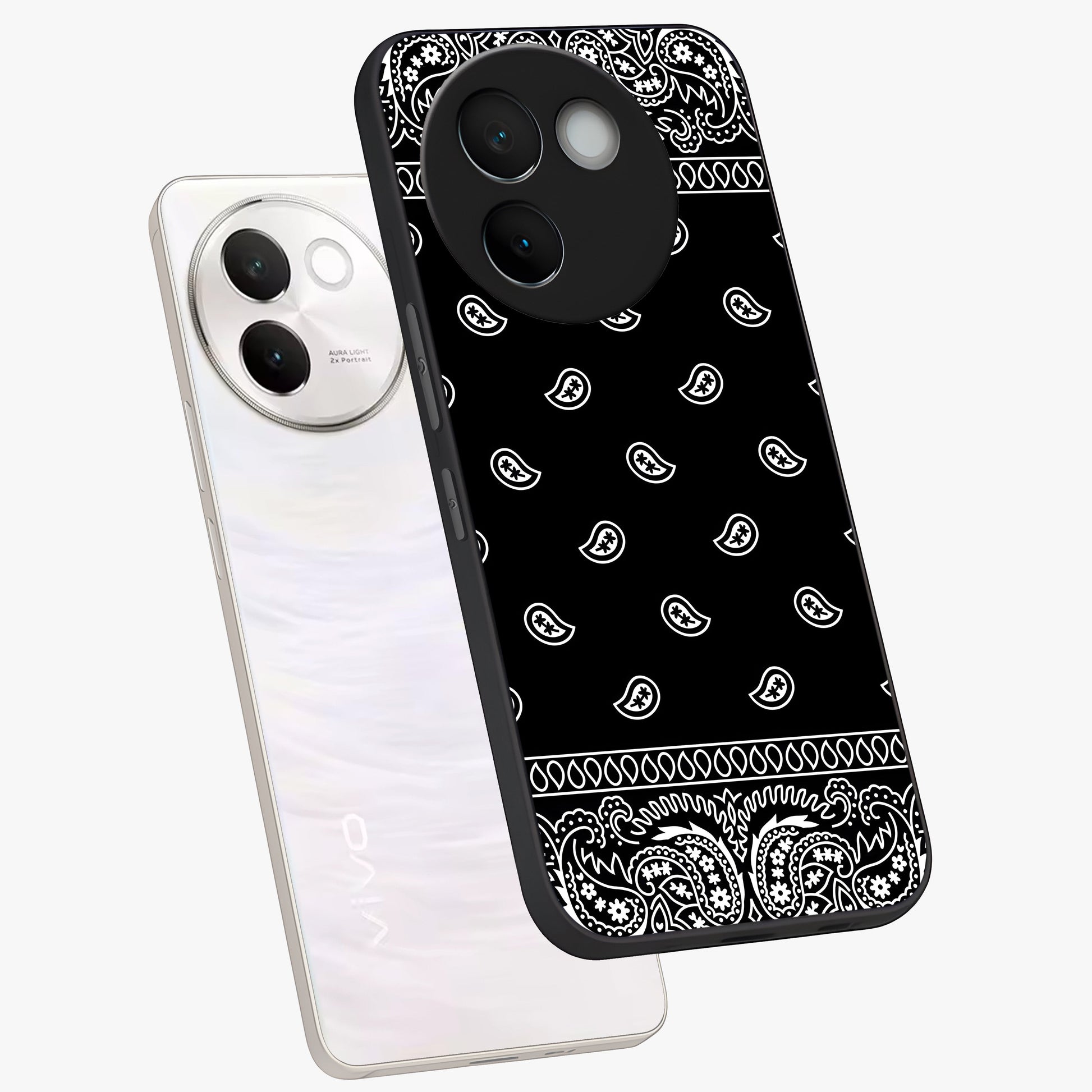 Retro Rebel Threads Glass Case displayed in angled mockup highlighting retro inspired graphic design with rebellious aesthetic.