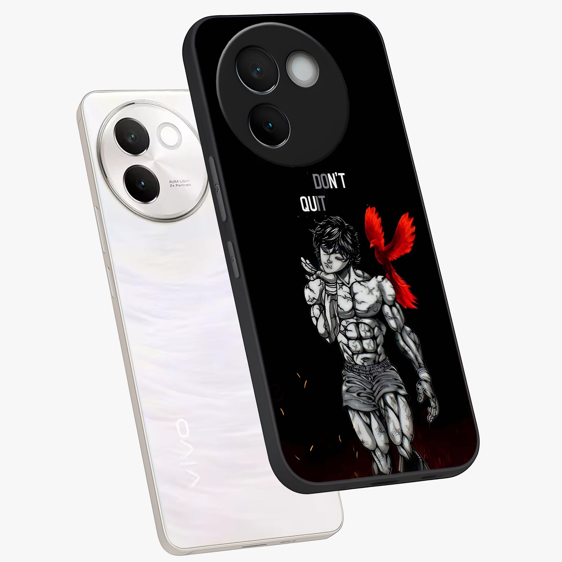Rise Beyond Limits Glass Case displayed in angled mockup highlighting inspiring message design with modern aesthetic style.