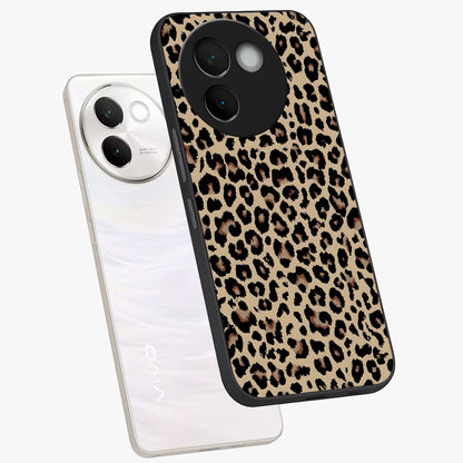 Savage Chic Pattern Glass Case displayed in angled mockup highlighting bold fashion inspired design with chic aesthetic.