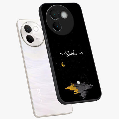 Silent Night Row Glass Case displayed in angled mockup highlighting peaceful evening design with dreamy night aesthetic.
