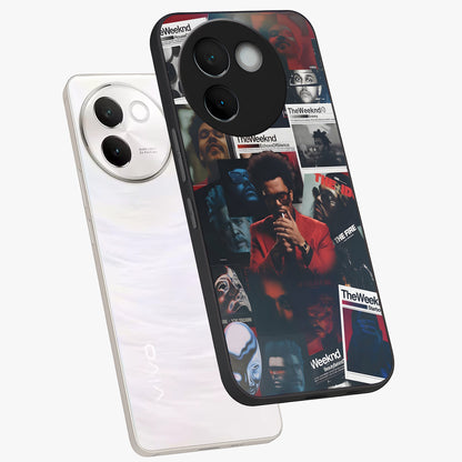 The Weeknd Glass Case displayed in angled mockup highlighting stylish pop culture inspired design with modern aesthetic.