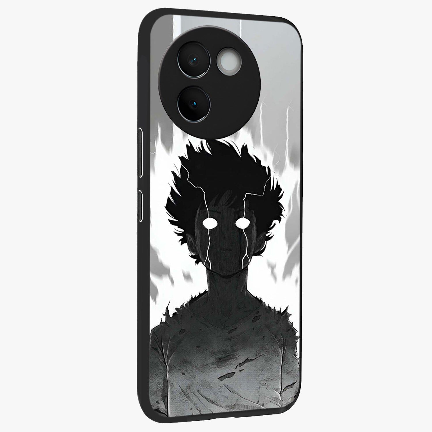 Awakened Inner Rage Glass Case upright view showcasing dramatic artwork with strong expressive aesthetic.