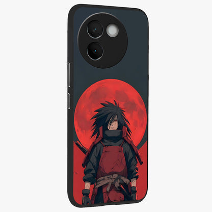 Crimson Moon Warlord Glass Case upright view showcasing powerful warlord artwork with dark celestial theme.