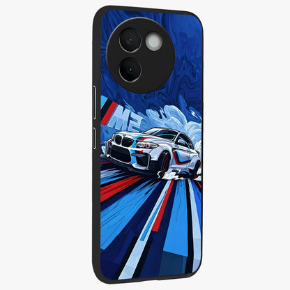 Drift Power Rush Glass Case upright view showcasing high speed racing artwork with bold automotive theme.