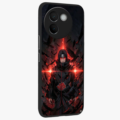 Focused Blade Discipline Glass Case upright view showcasing strong typography statement with sleek motivational theme.