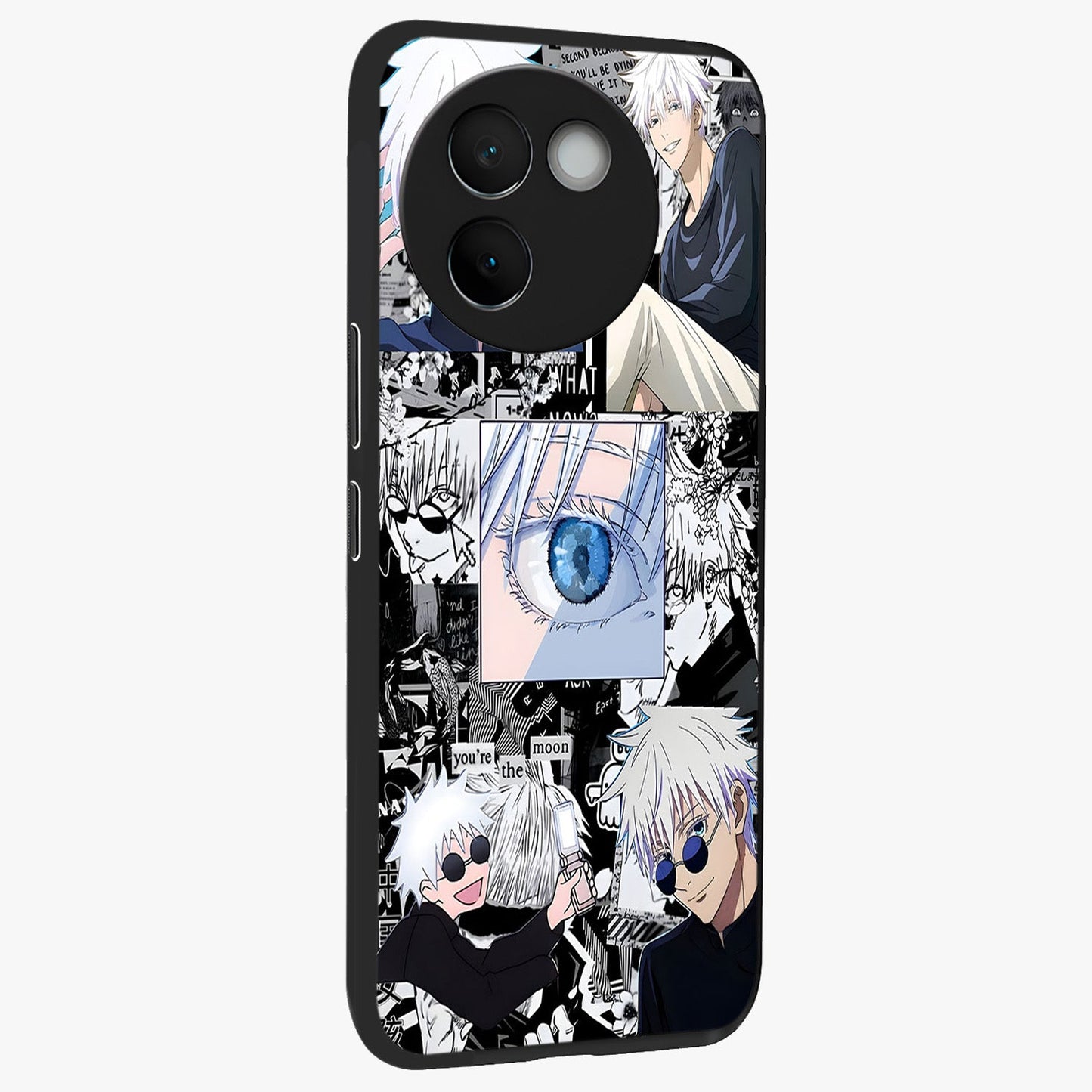 Infinity Sorcerer Chaos Glass Case upright view showcasing dramatic sorcerer artwork with chaotic mystical theme.