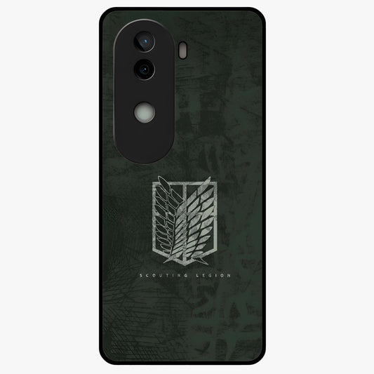 Wings Of Freedom Glass Case showing flat back view with symbolic wings artwork and glossy glass finish.