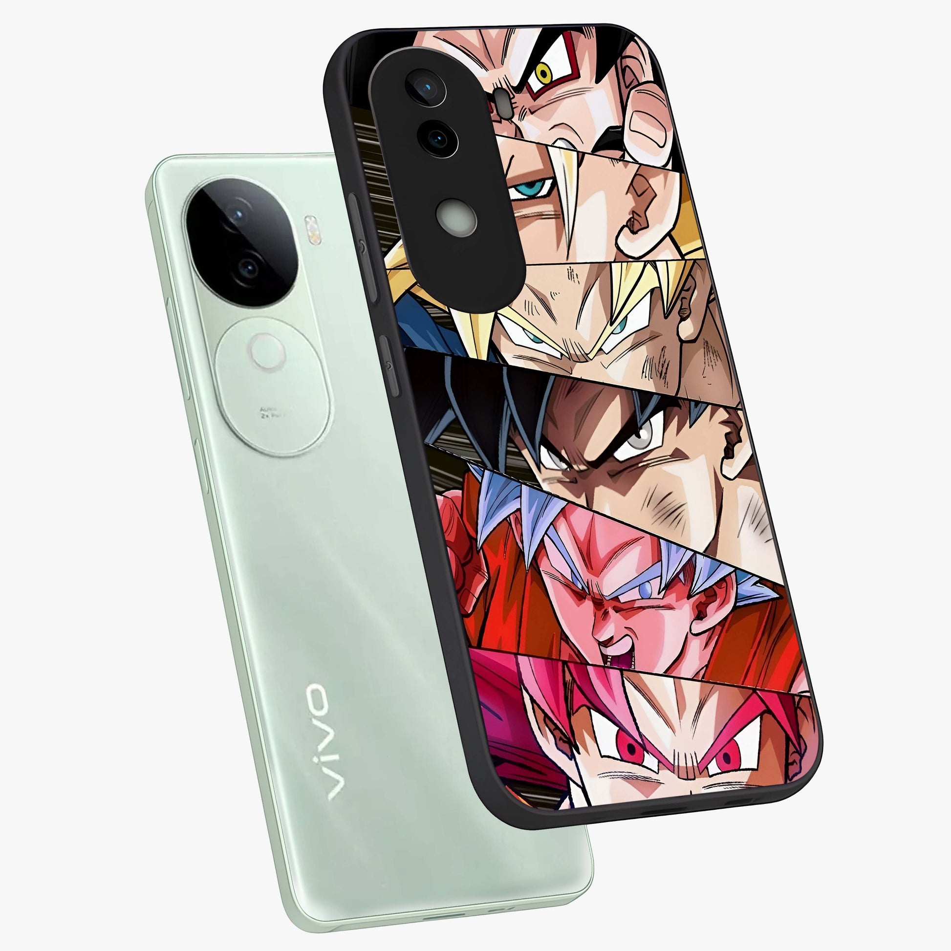 Anime Character Glass Case displayed in angled mockup highlighting colorful anime character illustration.