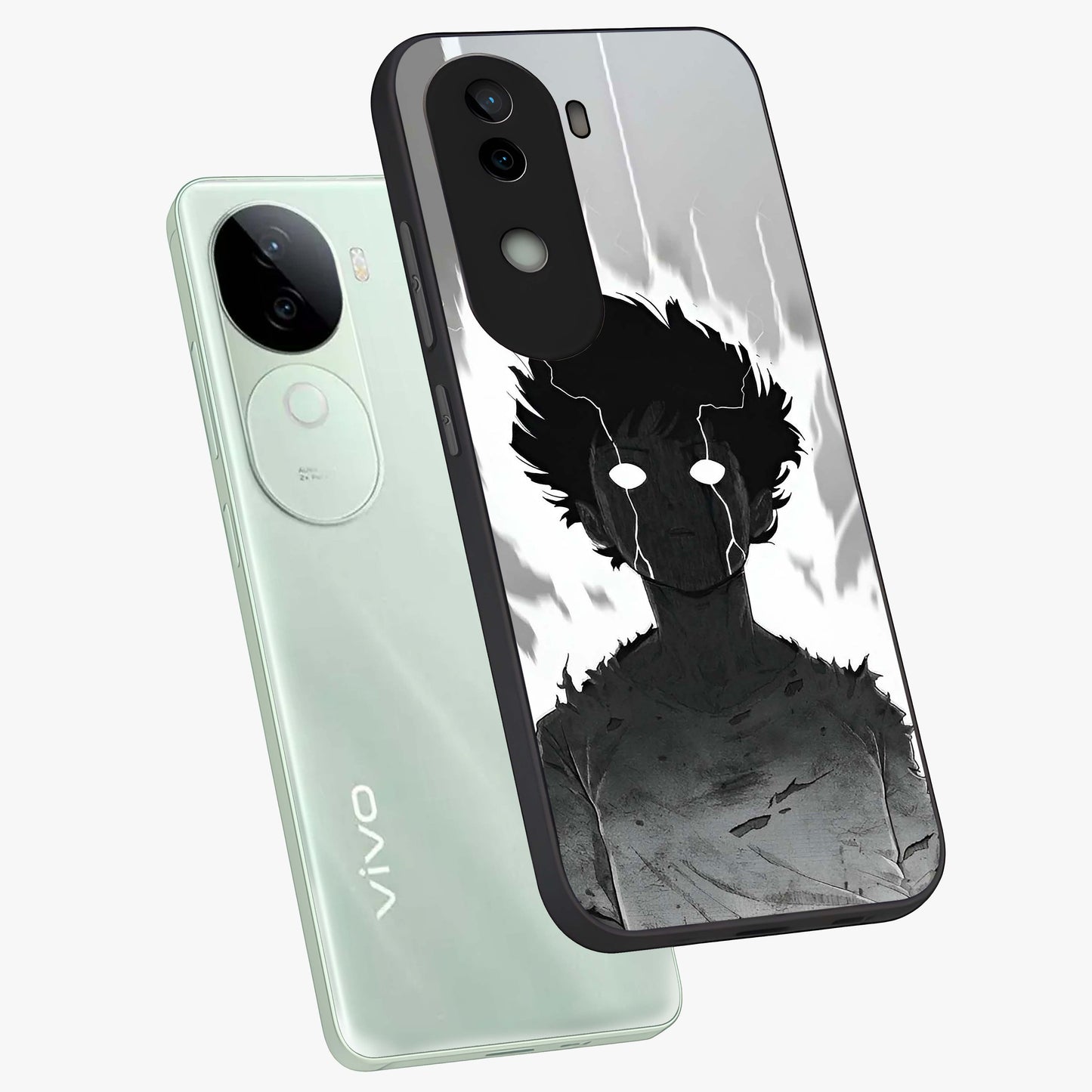 Awakened Inner Rage Glass Case displayed in angled mockup highlighting powerful graphic design and bold artistic theme.