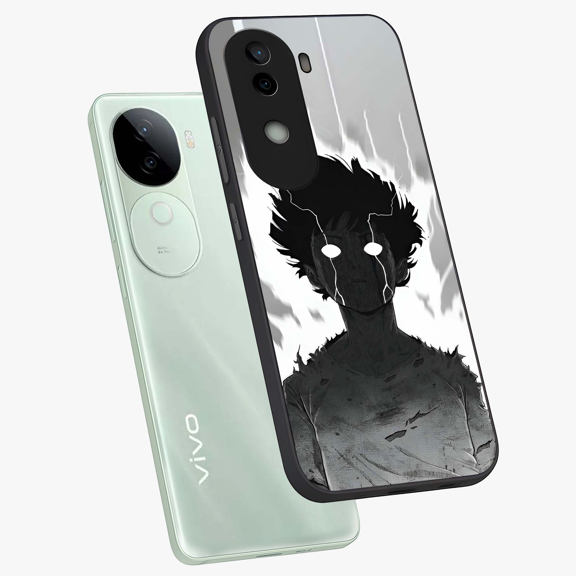 Awakened Inner Rage Glass Case displayed in angled mockup highlighting powerful graphic design and bold artistic theme.