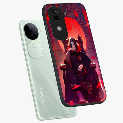 Blood Moon Sovereign Glass Case displayed in angled mockup highlighting dark celestial moon design and dramatic theme.