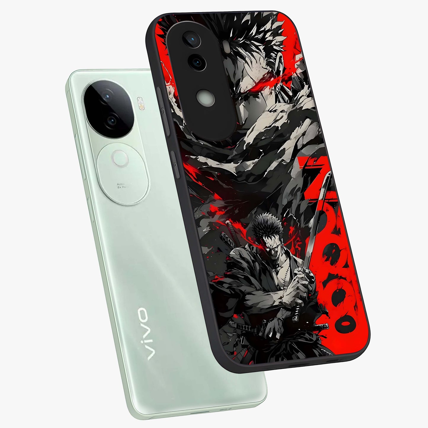 Demon Sword Resolve Glass Case displayed in angled mockup highlighting powerful demon sword illustration with dark fantasy aesthetic.