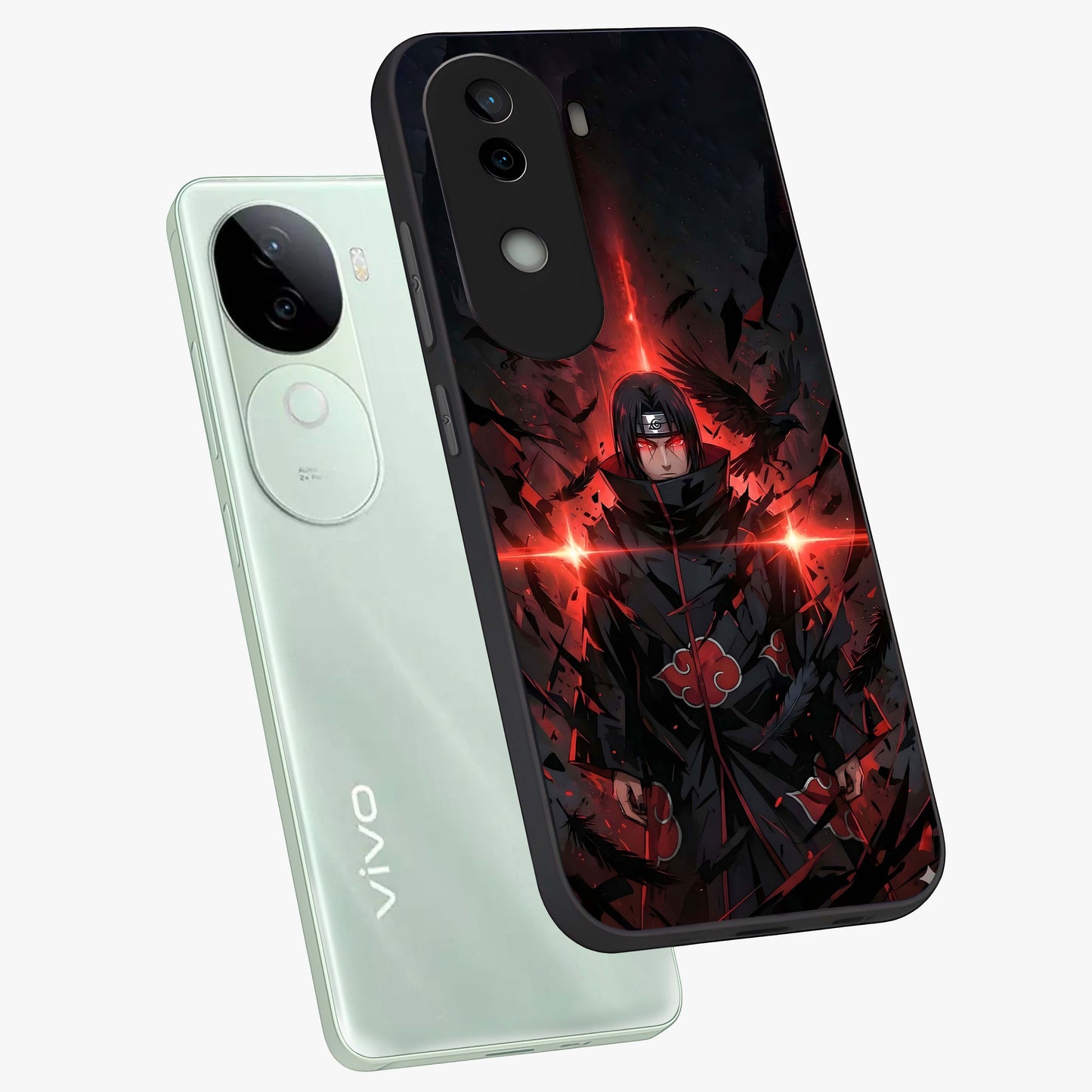 Focused Blade Discipline Glass Case displayed in angled mockup highlighting clean minimal text artwork with modern aesthetic style.