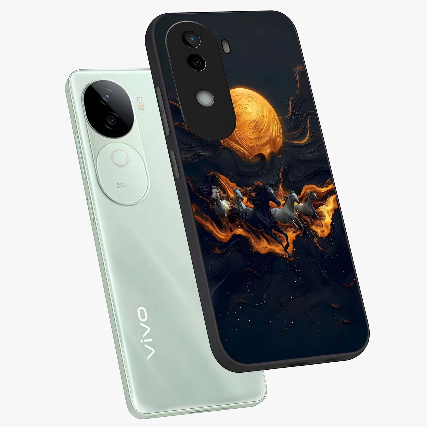 Golden Royal Heritage Glass Case displayed in angled mockup highlighting luxurious heritage design with golden aesthetic style.