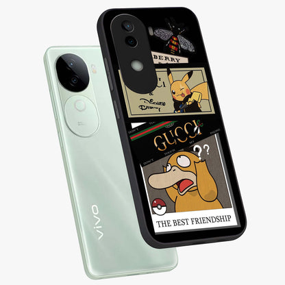 Gucci Play Mashup Glass Case displayed in angled mockup highlighting stylish fashion mashup design with bold aesthetic.