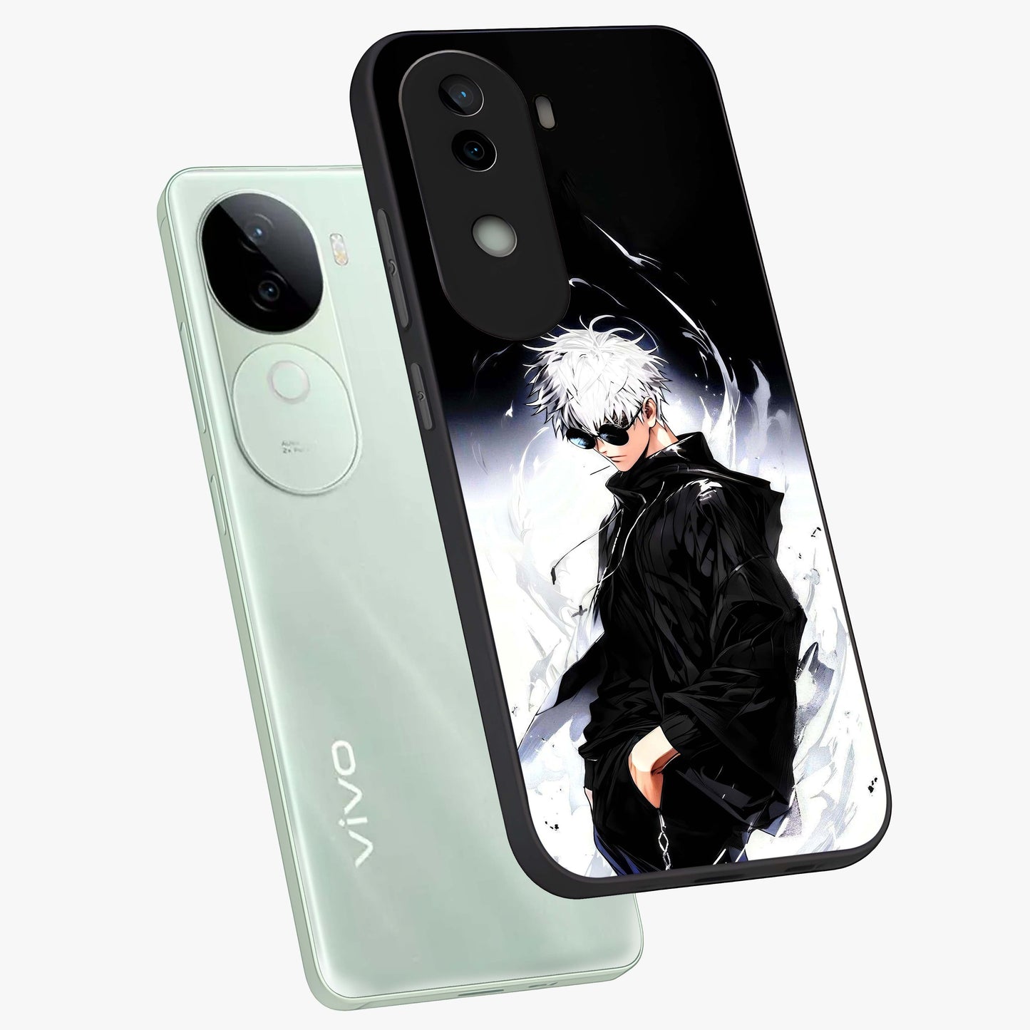 Limitless Shadow King Glass Case displayed in angled mockup highlighting dramatic dark hero design with intense aesthetic.