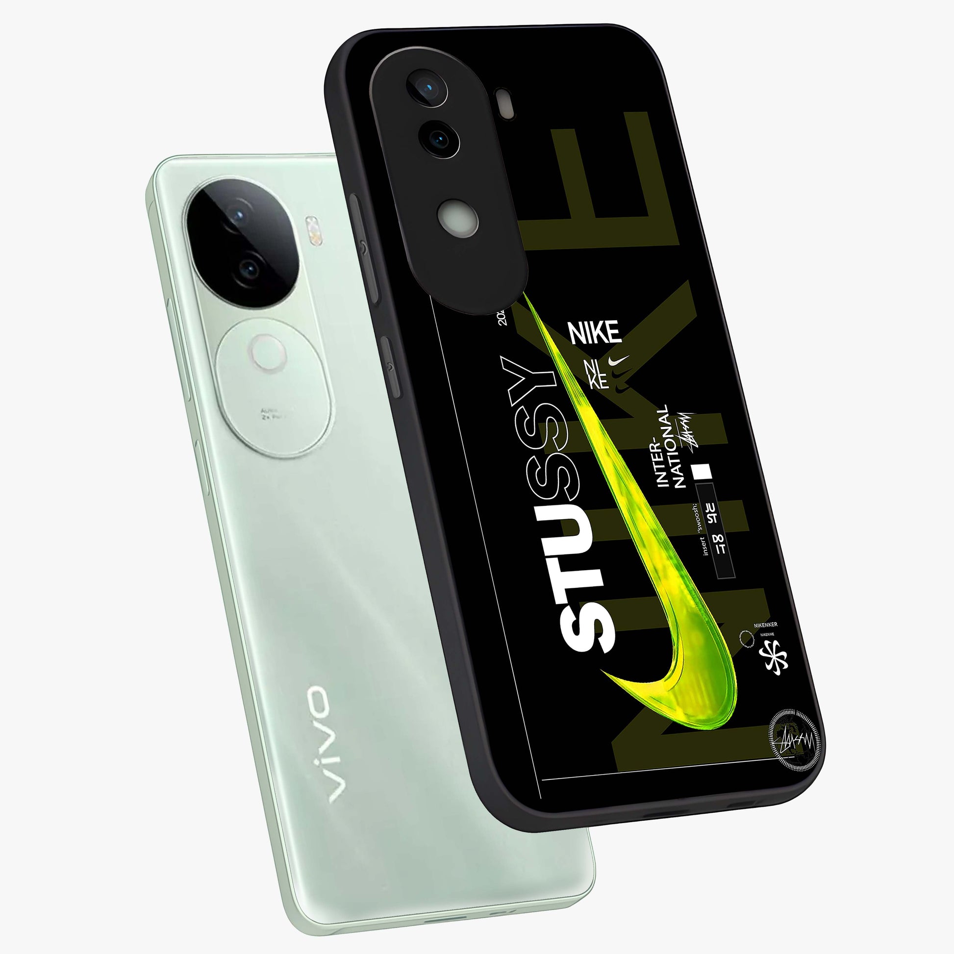 Neon Street Edition Glass Case displayed in angled mockup highlighting vibrant urban design with bold street aesthetic.