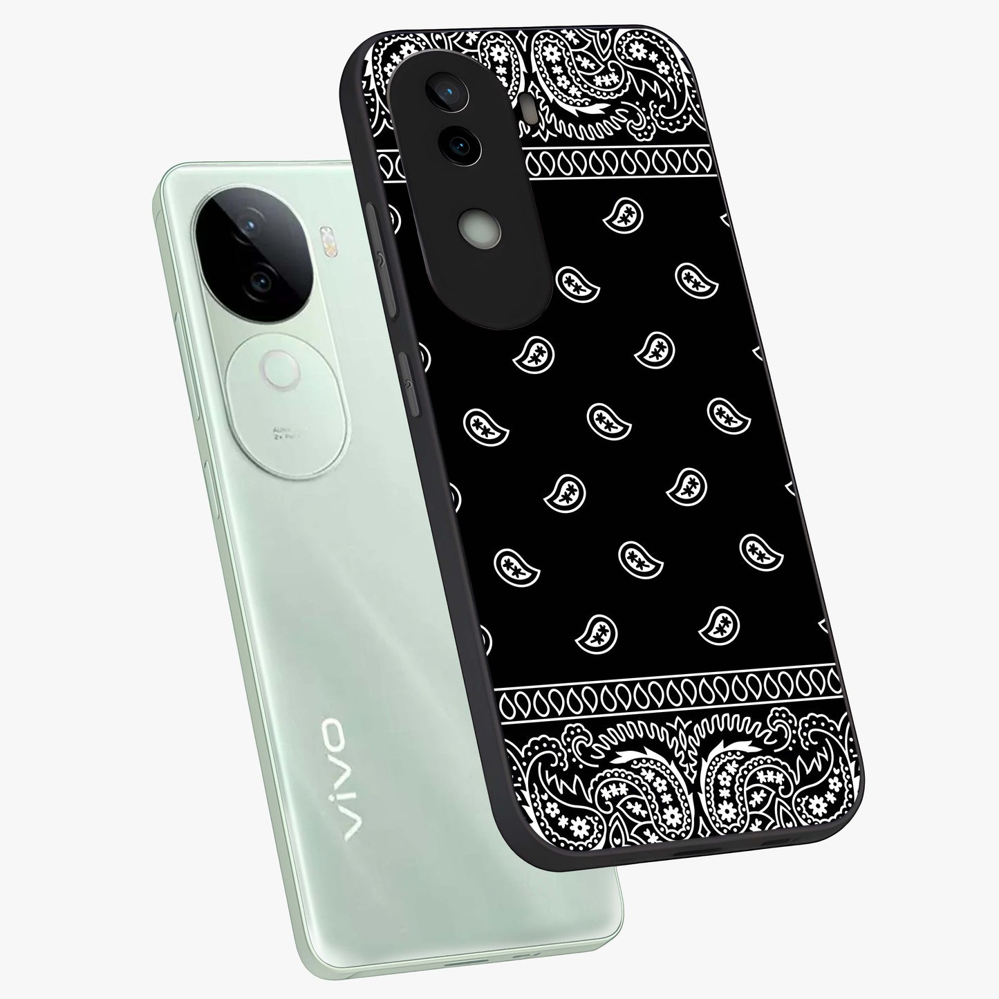 Retro Rebel Threads Glass Case displayed in angled mockup highlighting retro inspired graphic design with rebellious aesthetic.