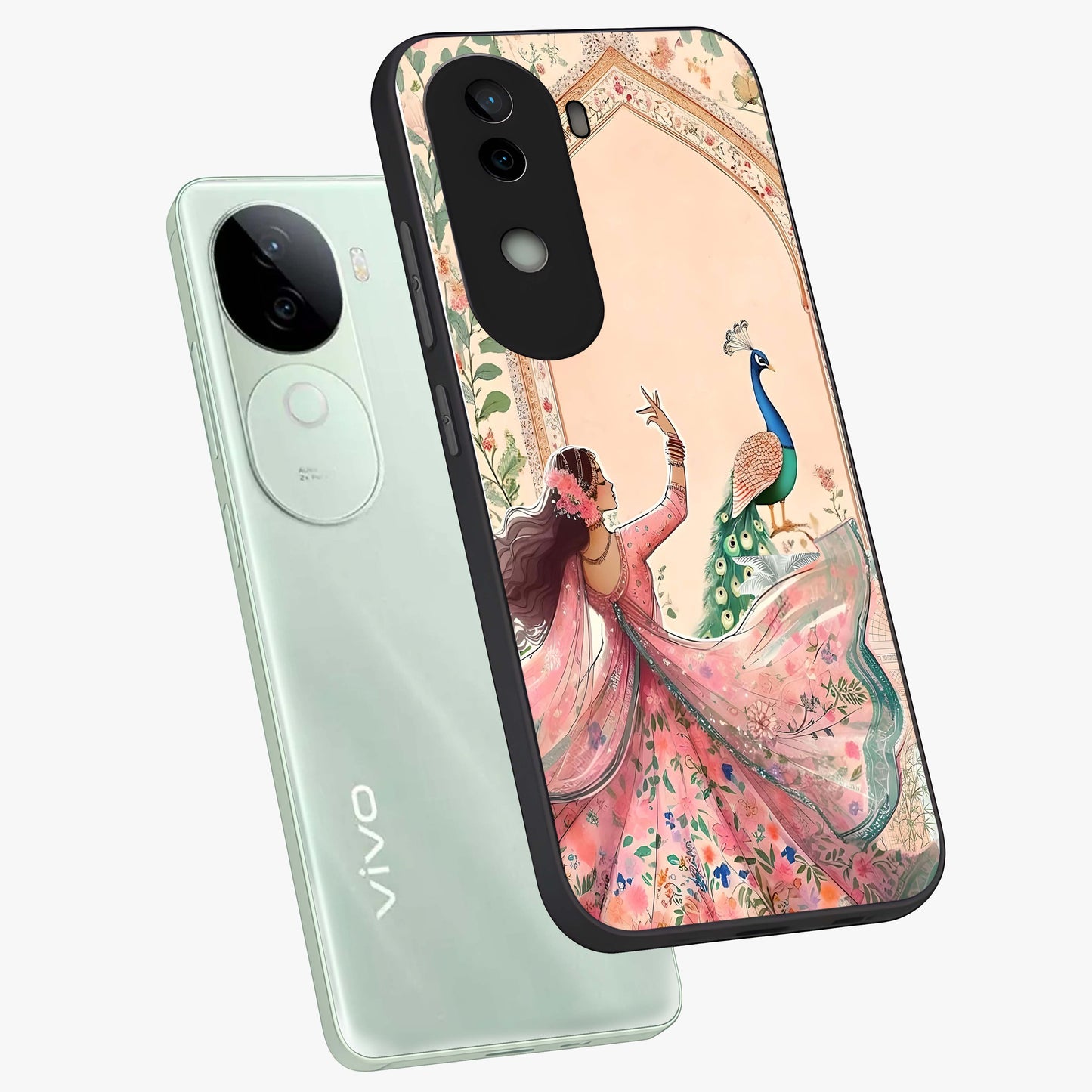 Royal Grace Muse Glass Case displayed in angled mockup highlighting graceful design with refined royal aesthetic.