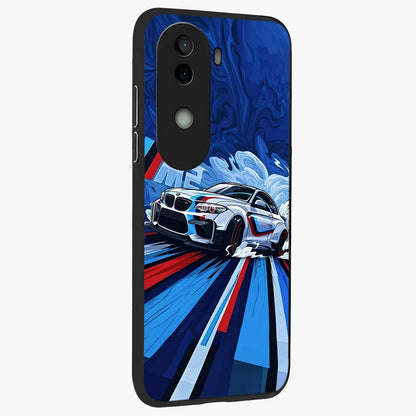 Drift Power Rush Glass Case upright view showcasing high speed racing artwork with bold automotive theme.