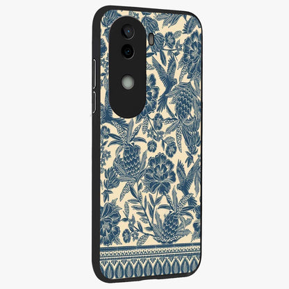 Heirloom Wild Bloom Glass Case upright view showcasing delicate wildflower artwork with timeless floral theme.