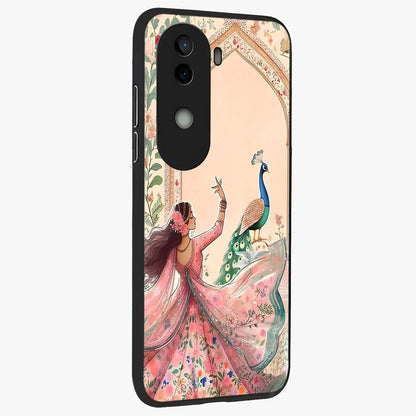 Royal Grace Muse Glass Case upright view showcasing stylish artistic artwork with sophisticated royal theme.