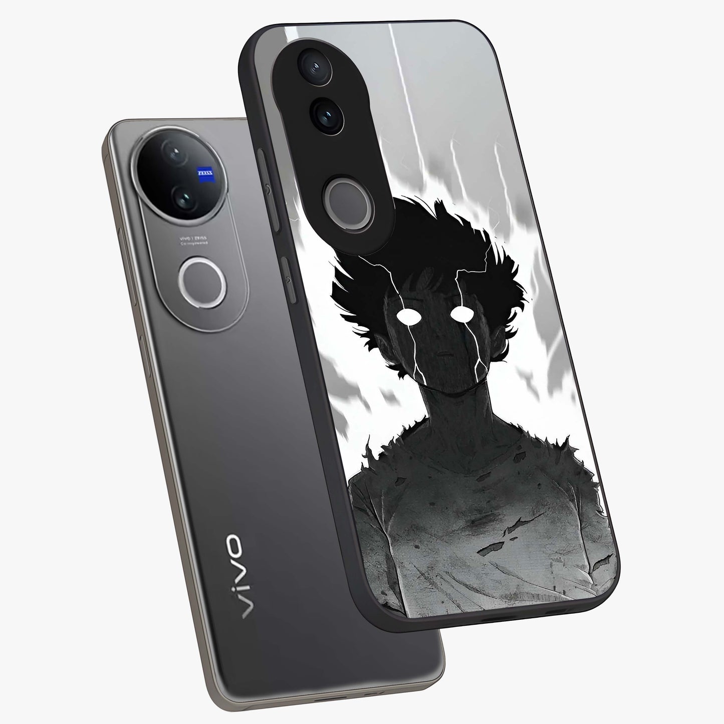 Awakened Inner Rage Glass Case displayed in angled mockup highlighting powerful graphic design and bold artistic theme.