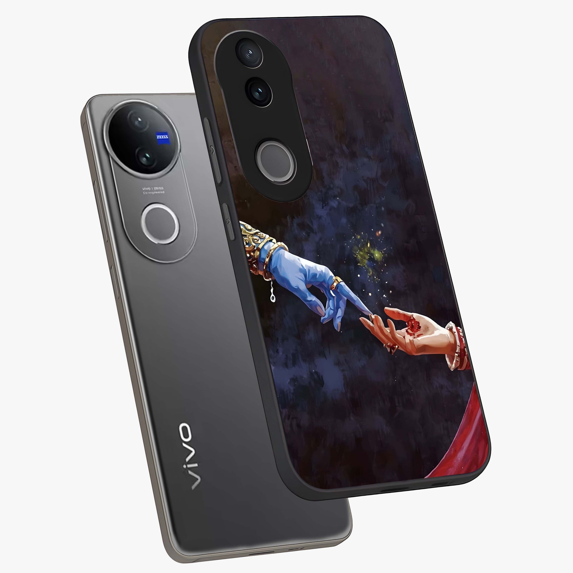 Divine Touch Eternal Glass Case displayed in angled mockup highlighting elegant divine inspired design with calm aesthetic style.