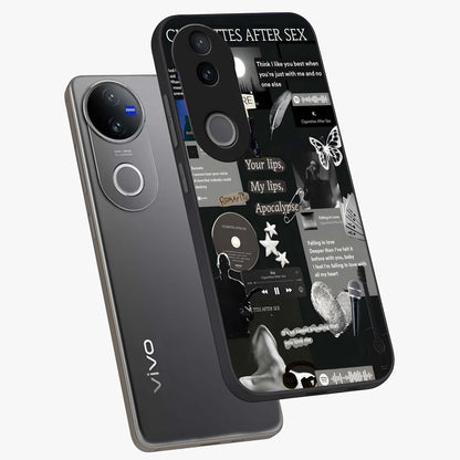 Midnight Love Echo Glass Case displayed in angled mockup highlighting elegant love inspired design with deep aesthetic style.