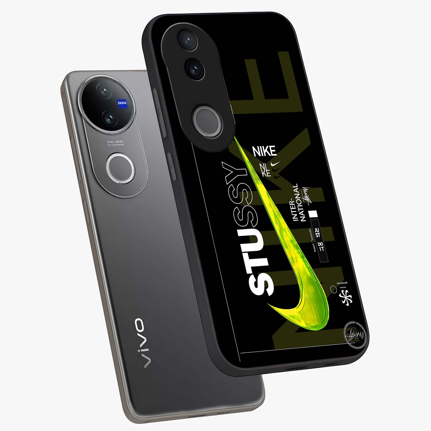 Neon Street Edition Glass Case displayed in angled mockup highlighting vibrant urban design with bold street aesthetic.