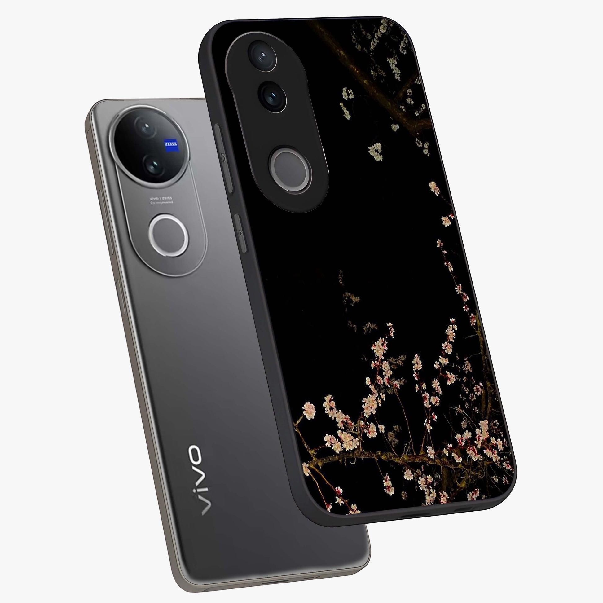 Petal Moon Light With Custom Name Glass Case displayed in angled mockup highlighting delicate petal design with custom name feature.