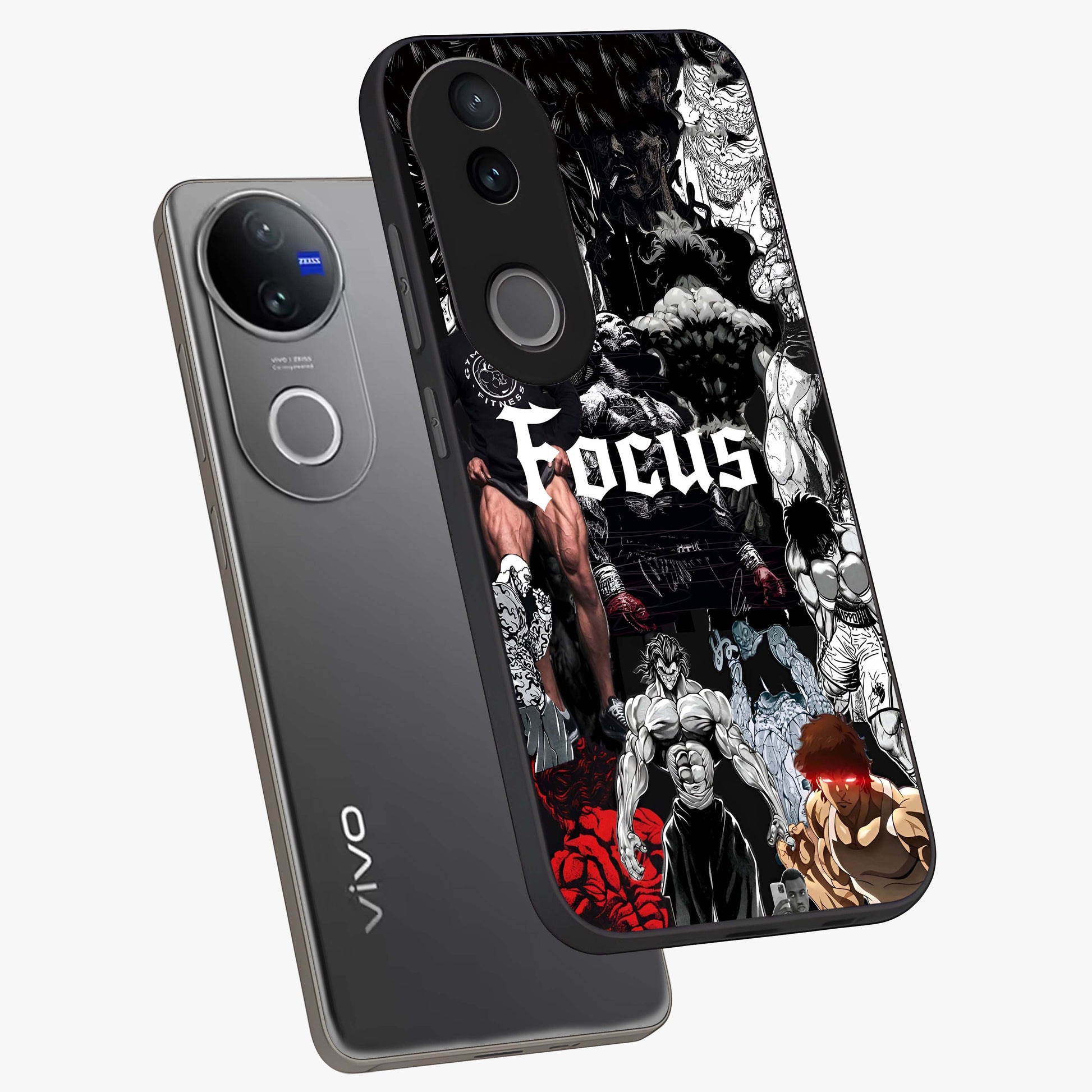 Relentless Power Focus Glass Case displayed in angled mockup highlighting bold statement design with modern aesthetic style.