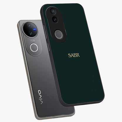 Sabr Minimal Patience Glass Case displayed in angled mockup highlighting simple inspirational design with clean aesthetic style.
