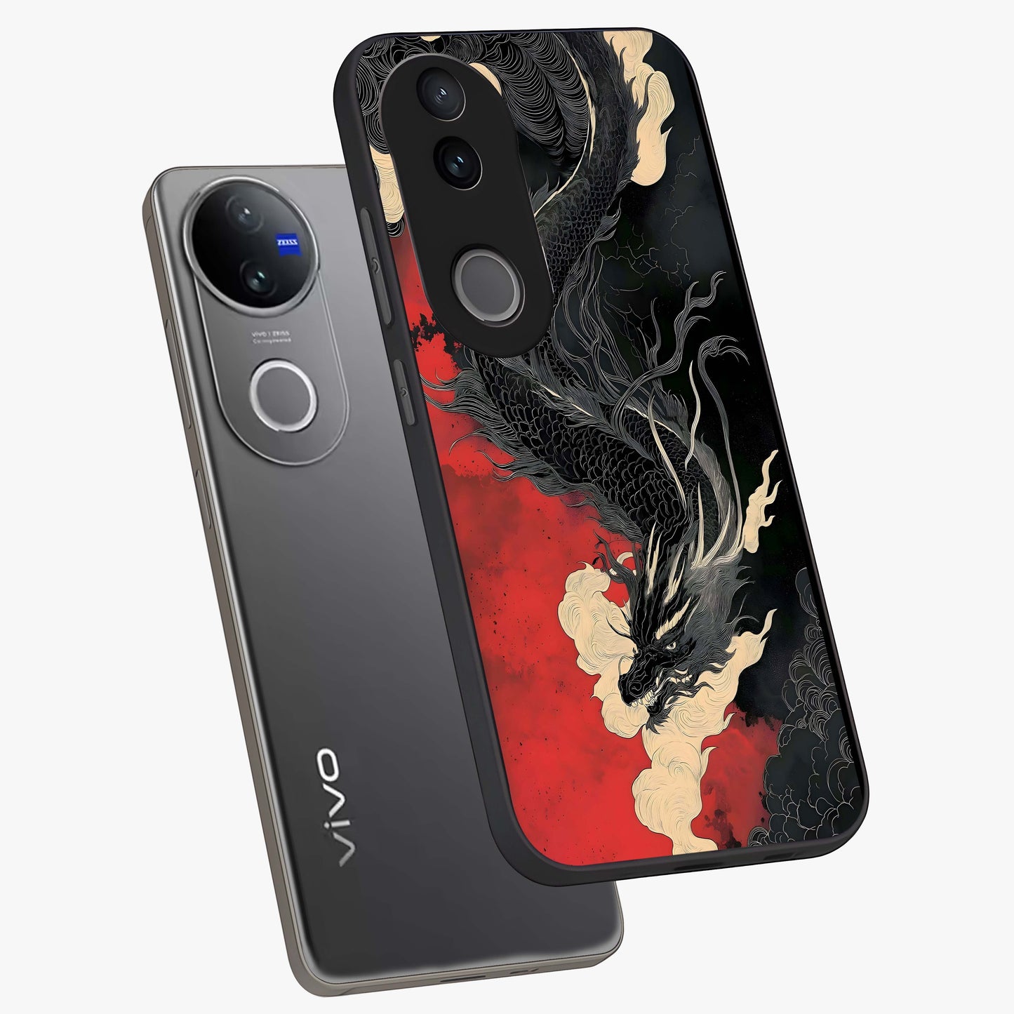 Shadow Dragon Fury Glass Case displayed in angled mockup highlighting powerful dragon illustration with dark fantasy aesthetic.