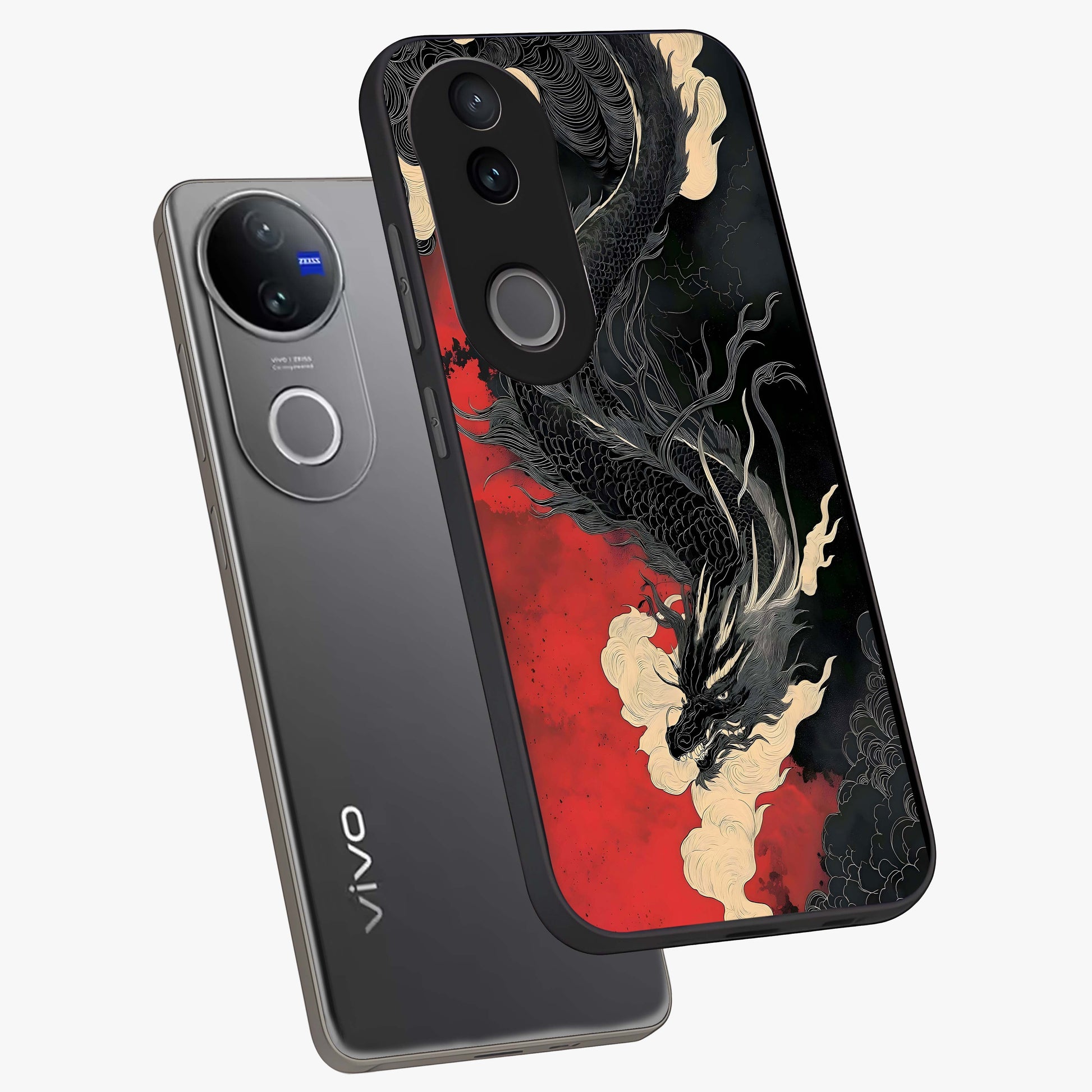 Shadow Dragon Fury Glass Case displayed in angled mockup highlighting powerful dragon illustration with dark fantasy aesthetic.