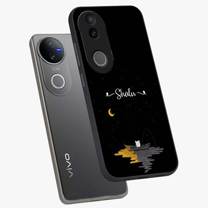 Silent Night Row Glass Case displayed in angled mockup highlighting peaceful evening design with dreamy night aesthetic.