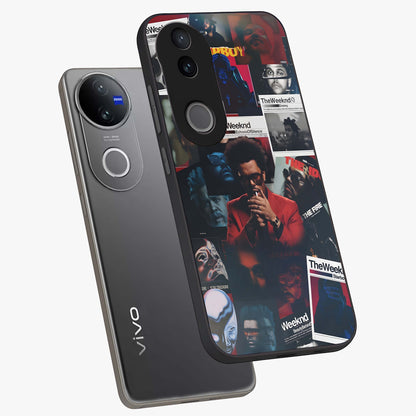 The Weeknd Glass Case displayed in angled mockup highlighting stylish pop culture inspired design with modern aesthetic.