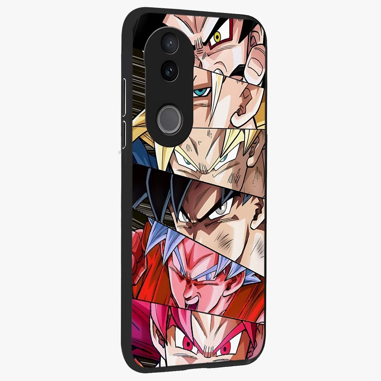 Anime Character Glass Case upright view showcasing expressive anime artwork with bold graphic style.
